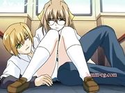 卡通动漫-女朋友在床上很害羞