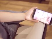 守著臥室睡著的老公在客厅約炮爆肏淫水流了一地