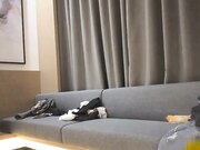 约两个妹子玩双飞穿上黑丝手指摸逼口交舔菊