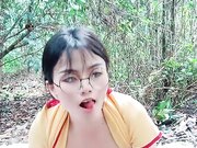 带婊妹去户外露脸深喉卡在树上疯狂输出03