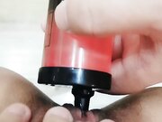 小骚逼一身情趣装被小哥调教母狗爬行口交