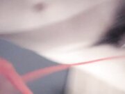 妹子被干疼了 难受的表情