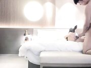 白色长裙漂亮妹子啪啪 舌吻调情情趣透视装上位骑坐大力猛操