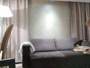 专约外国妹子性感黑靴大长腿 深喉口交沙发上操后入大力猛操