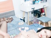 邻家模特高挑妹妹 被纹身大哥无套操逼 女上位下下到2