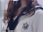 水手服洗手间后入