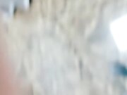 勾搭盲人按摩男技师，包臀裙黑丝袜，掏出奶子揉捏，还吸了吸，解开裤子撸，技师想要插入