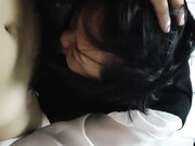 约操婴儿肥制服炮友 漂亮美乳 爆操抽插从沙发干到床上 累得满头是汗