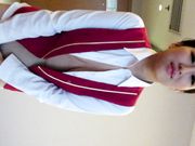 美丽的空姐脱了裤子穿肉丝自慰