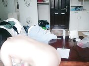 眼镜小哥玩弄居家人妻 露脸丝袜诱惑 口交大鸡巴让小哥吃奶舔逼