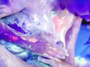 推特52万粉名气女神 最新付费 全身涂满萤光颜料 在密室内激情造爱