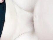 披肩短发无毛逼极品小少妇被大哥草了，全程露脸特展示蝴蝶骚穴，激情上位让大哥玩着奶子爆草，高潮冒白浆