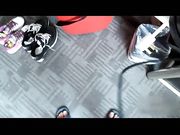 周末圆床房约炮小少妇床边后入