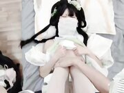 白丝梦蝶汉服啪啪