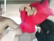 青岛女婿老婆怀孕和巨乳岳母乱伦 岳母满足女婿要求内射
