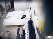 监控偷拍高颜值校花美女偷情被发现 男友目睹全过程