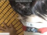 小鲜肉大战96年翘臀小网红在家吃外卖干了两天