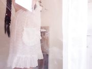 超卡哇伊网红美少女三寸萝莉之房车篇 透明浴室莲蓬头蹂躏小穴 双马尾小女仆穿着围裙 粉穴高潮