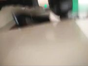 城中村嫖妓之站在巷口打扮的挺时髦的短裙妹子被狠狠日逼逼挺紧