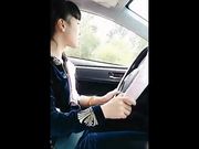 豪放姐自驾游到某景区勾引路人大哥到山上野战无套内射