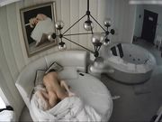 豪华主题房拍霸气纹身社会男爆操身材娇小长发白嫩漂亮女友射了一身精子操完洗洗穿上衣服走人