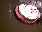 特色圆床主题房有钱小老板大叔约会坚挺美乳情妇洗干净开始滾床单女上位扭的相当疯狂非常主动很快就交货了