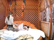 情趣吊环房偷拍美女被男友各种姿势爆操狠狠干