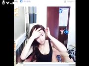 熊猫tv新人女主播真空自摸直播