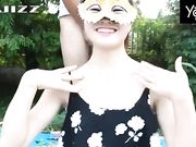 白嫩系美少女苏晴和大鸡巴网友玉米地啪啪