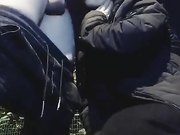 气质颜值美女卡扣妹妹与海龟男友寒冷夜晚在户外大街上啪啪全程露脸非常给力