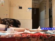 桑拿休闲会所温馨客房体验金发苗条气质美女生理大保健