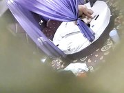 特色情趣酒店帘子房偷拍胖哥和斯文眼镜女友开房啪啪床边站着干