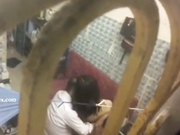 窗外偷窥工友强子哥和他媳妇啪啪