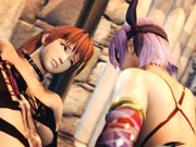 【死或生霞和绫音公主的奴隶地狱】两女神与魔界恶魔群体盛宴