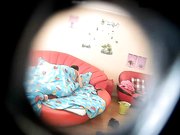 秃顶老李和邻居少妇小旅馆开房偷情把别人内射了