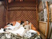 特色宾馆气质美女下班和公司帅气男同事偷偷开房