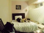 饥渴学院没男友不在学校找来炮友给力草