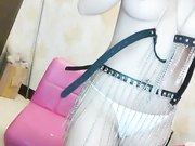 情趣装椅子上电动舌头自慰大秀大力震动高潮出水