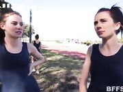 三美女户外打炮的真实体验