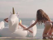 这样的生活太向往游玩美景操漂亮姐妹花肉肉摩擦爽的要上天啊