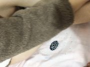 外表清纯可爱眼镜妹与热恋中男友出租房爱爱