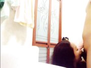 卫生间跪舔后入啪啪