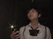 被女学生欺侮废墟追赶复仇中出！