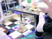 苗条嫩妹子KTV沙发啪啪 冰红茶抹JJ插入拉着手猛操