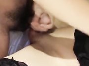 国产TS系列超美的静雅系列2 约炮闷骚的眼镜男 被后入没多久就射