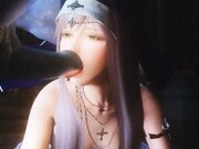 女巫医被野兽囚禁成为性虐