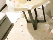 TS人妖小姐姐约两个嫩妹双飞啪啪，特写抽插馒头粉穴后入猛操