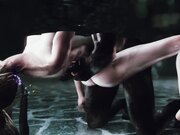 3D同人新作-童年女神《我的女神》温泉中女神贝露丹蒂被战神爆操