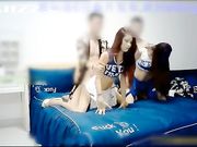 C仔邀网友一起2V2 4P震撼来袭超性感漂亮的长腿高跟双胞胎被轮干