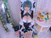 美少女嫩妹【碧蓝航线柴郡】三次元cosplay魔法少女销魂自慰口交打奶炮超诱人